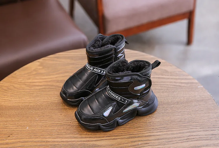 CNFSNJ, новые зимние детские ботинки, вязаные плюшевые зимние ботинки для девочек, повседневные ботинки для девочек, детская повседневная обувь с хлопковой подкладкой, 26-36