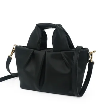 

Women's 2020 new pleated bag with one shoulder fashion casual handbag Ms. Oblique satchel