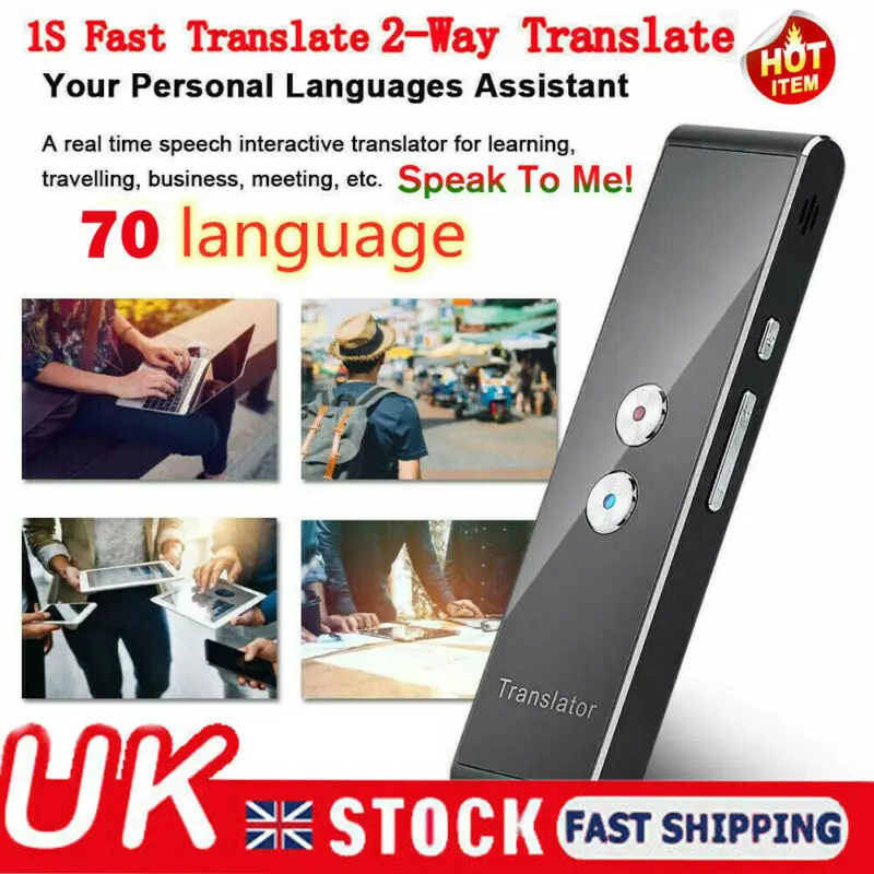 

UK Translaty MUAMA Enence Smart Instant Real Time Voice 70 Languages Translator