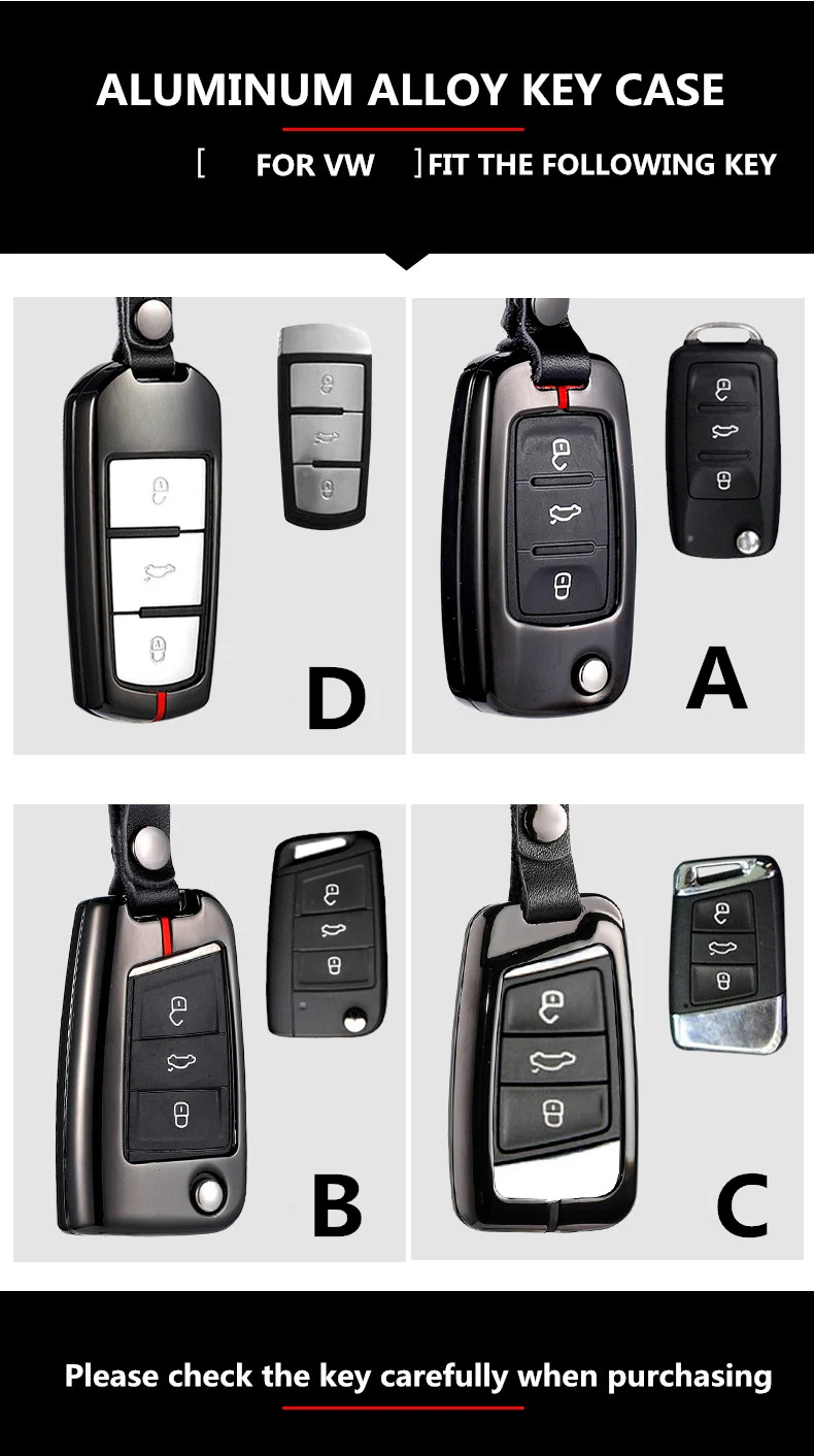 Чехол для ключей из цинкового сплава для VW CC Passat B8 B6 3C B7 Skoda Superb A7 Octavia Lavida Tiguan Golf 7 аксессуары для стайлинга автомобилей