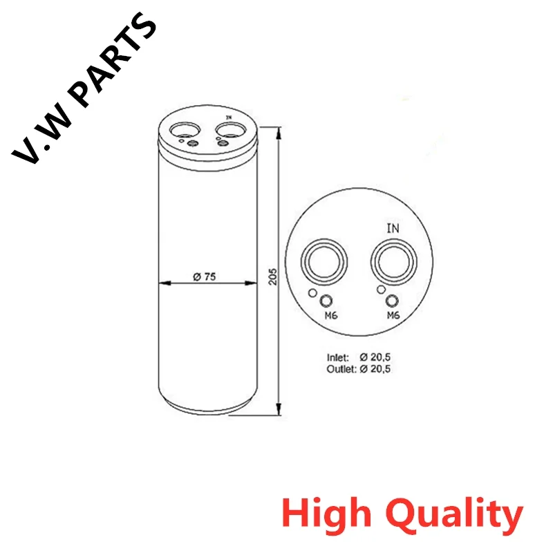 New A/C Drier For A udi A6 OEM:4F081B 4F0 820 191 B
