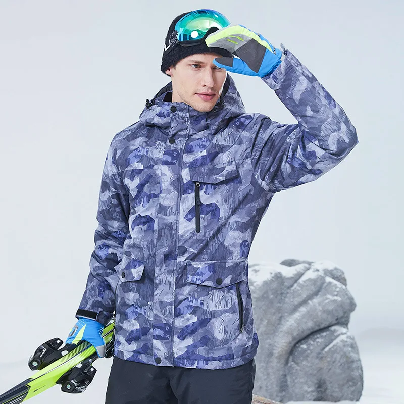 Новинка, Мужская лыжная куртка, зимняя, теплая, ветрозащитная, водонепроницаемая, для спорта на открытом воздухе, сноубординга, брендовая, лыжная куртка, зимние куртки для мужчин