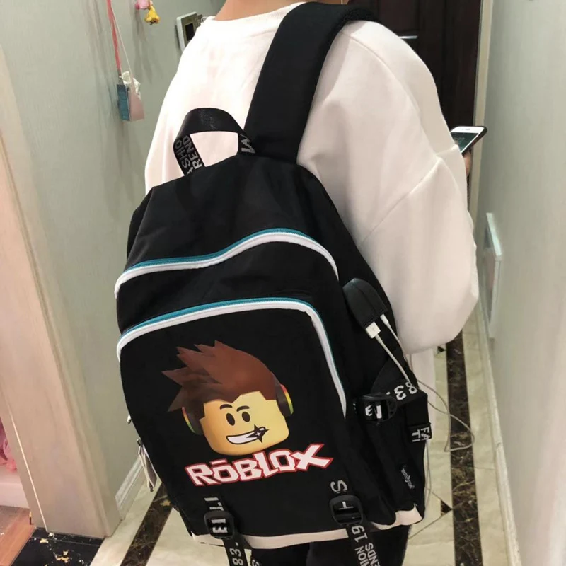 Рюкзаки Roblox для школы, многофункциональные, USB зарядка для детей, мальчиков, детей, подростков, мужчин, школьные сумки для путешествий, ноутбука, mochilas