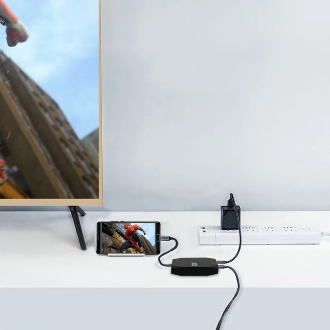 5 в 1 type-C концентратор адаптер type-C к HDMI+ 3* USB3.0+ PD для MacBook/mate Book/Samsung S8 S9