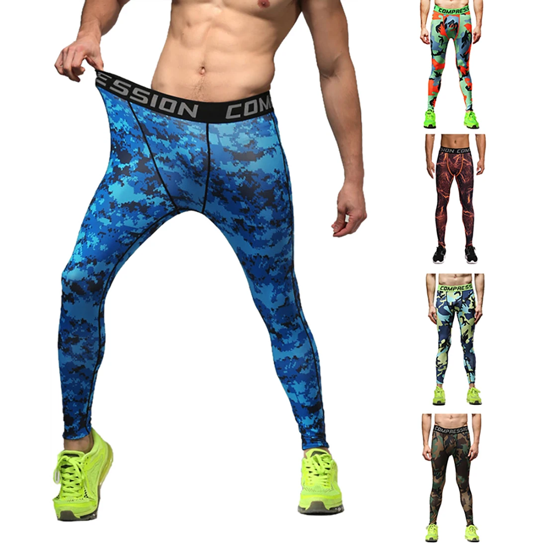 Sfit колготки для бега 2019 мужские спортивные Леггинсы Спортивная одежда