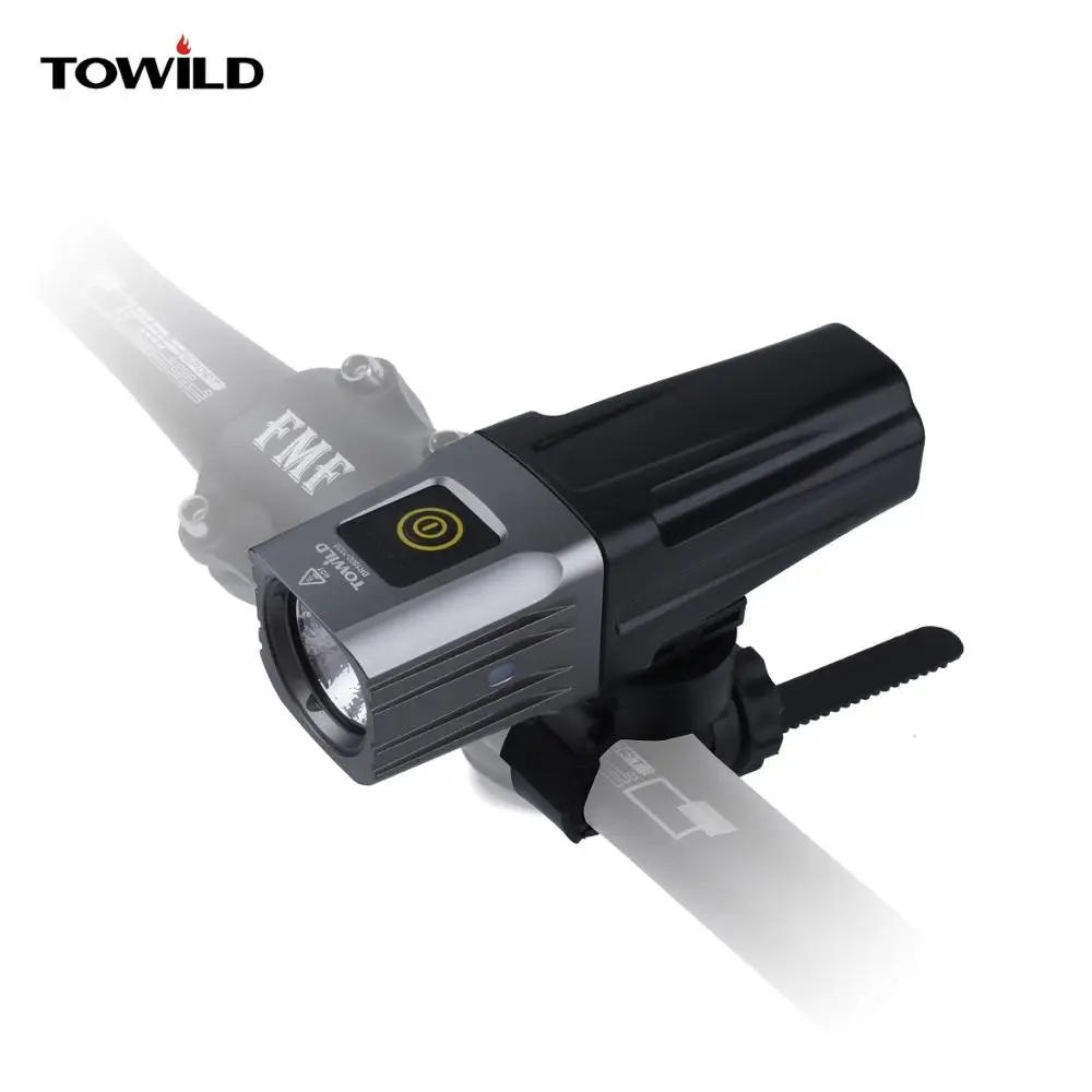 TOWILD BR1600 BR1100 Cree XHP35 LED 1600 Lumens IPX6 Waterproof USB Rechargeable Bike Light flashlight led light with battery