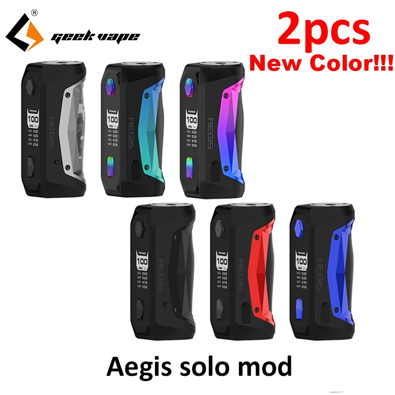 2 шт. оригинальная электронная сигарета GeekVape Aegis Solo mod 100 Вт Подходит для