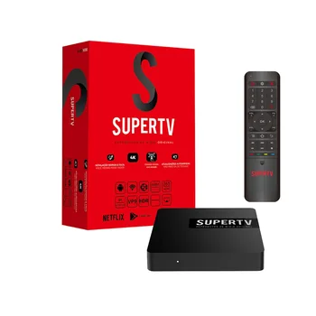 

Supertv Red Box Brasil IPTV Box 2G 16G Android Tv Box with 2.4G Wireless Keyboard the Best Brazil HD 4K Tv Supertv TV Box