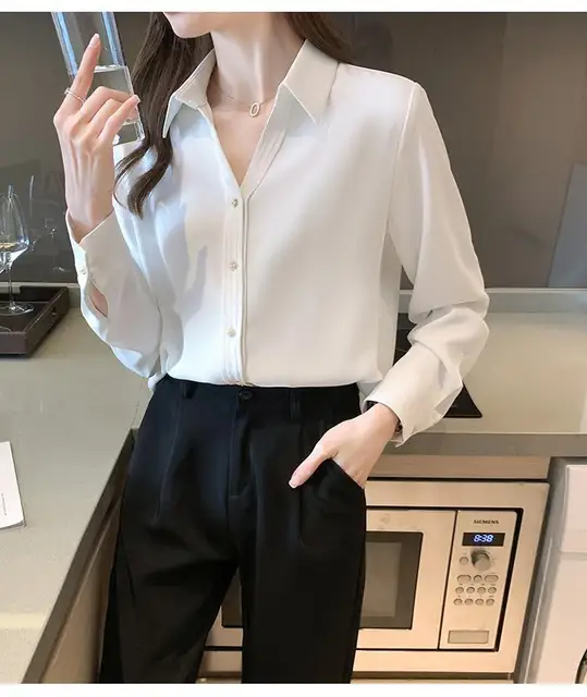 Top Donna A Maniche Lunghe | Elegante E Casual | In Poliestere - Foto 3