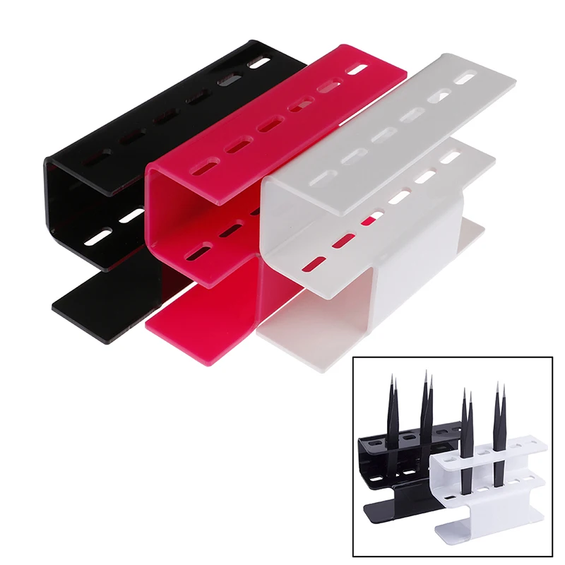 Акриловый держатель с 6 отверстиями органайзер пинцет для ресниц стойка хранения