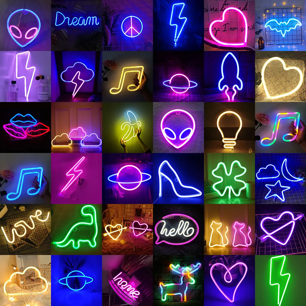 19"x15"Music Love And Peace Neon Sign Light Beer Bar Pub Wall Hanging Nightlight 