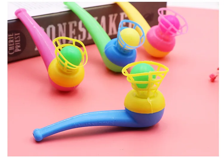 Mouth Ball Blowing Machine Floating Ball 80 Nostalgic Toy Fun Children Gift Plastic Magic Suspended Ball Blow Music Stall