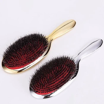 

2Pcs Bristle Nylon Hair Brush Scalp Massage Comb Wet Curly Detangle Hair Brush Anti-Static Hair Extension Brush Salon Styling To