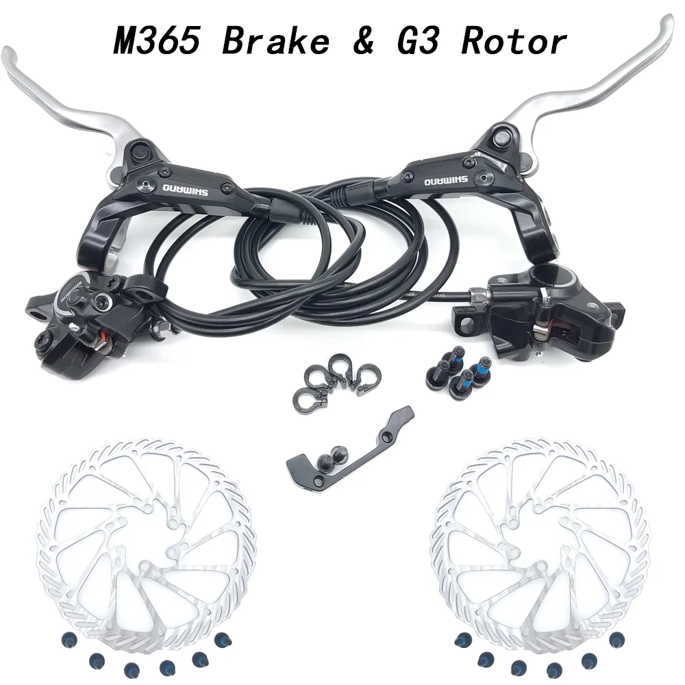 M365 M355 гидравлические тормоза для велосипедов BR-BL-M365 тормоза MTB велосипедный дисковый тормоз зажим горные тормозные колодки лучше, чем m315 mt200 - Цвет: M365 Brake with G3