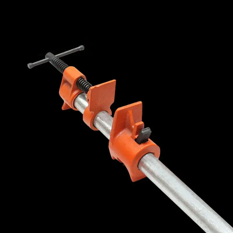 3/4" Wood Gluing Pipe Clamp Heavy Duty Woodworking Cast Iron Fixture Carpenter