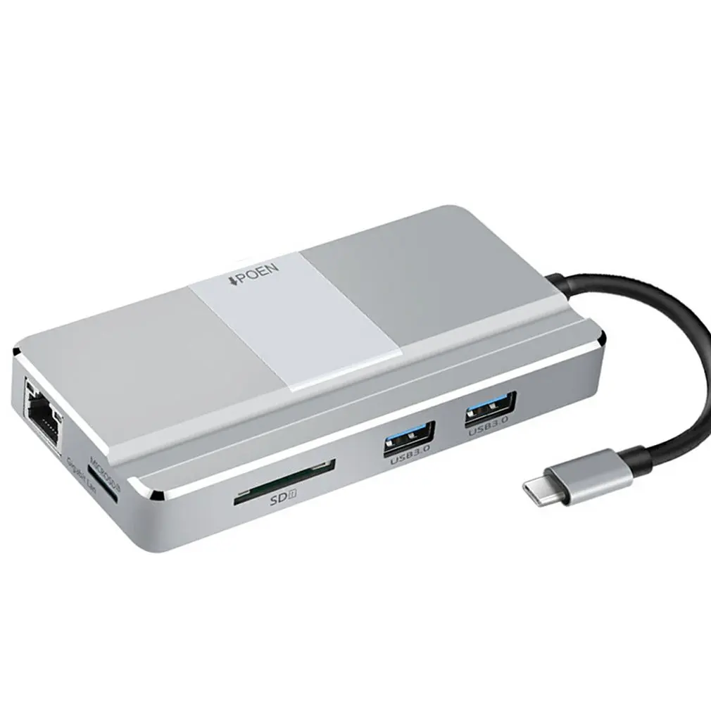Yc217 type-C концентратор док-станция 7 портов type c Расширение Hdmi низкая температура для Macbook аксессуары Usb