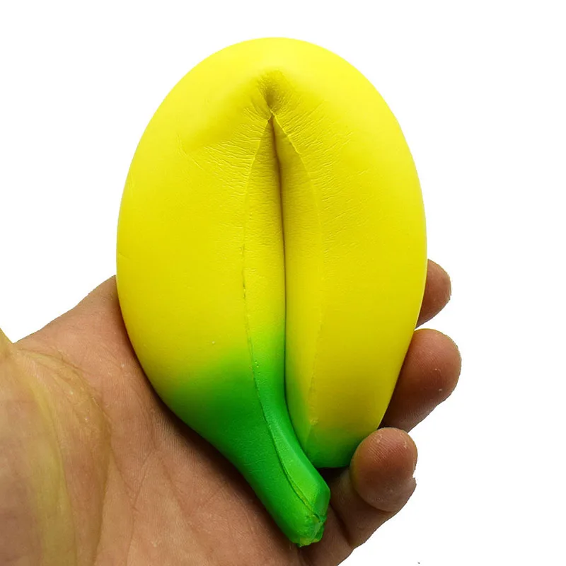 Banana Pressure relief toy Hand Grip Reliever Anti Stress Ball Toys Fitnes Finger Trainer Rehabilitation Equipment | Спорт и