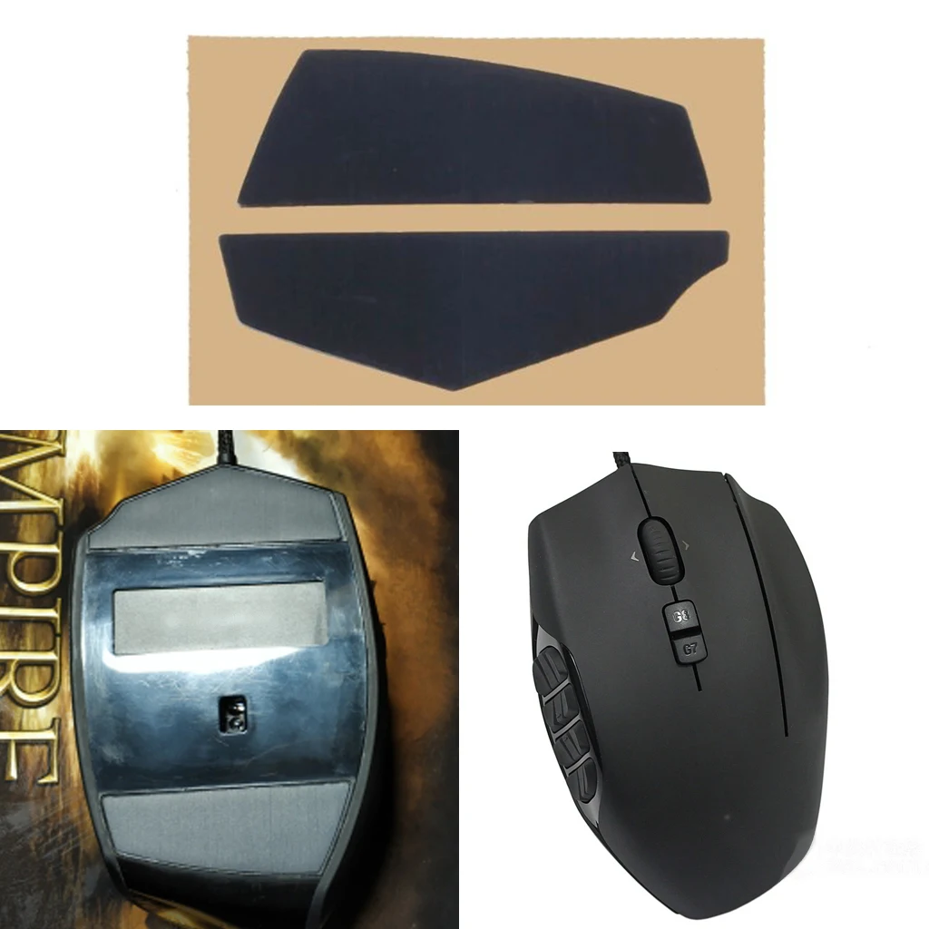 Mouse Skates 1 Set 0.6mm Thickness Replace Mouse Feet Mouse Skates For Logitech G600 mouse skates