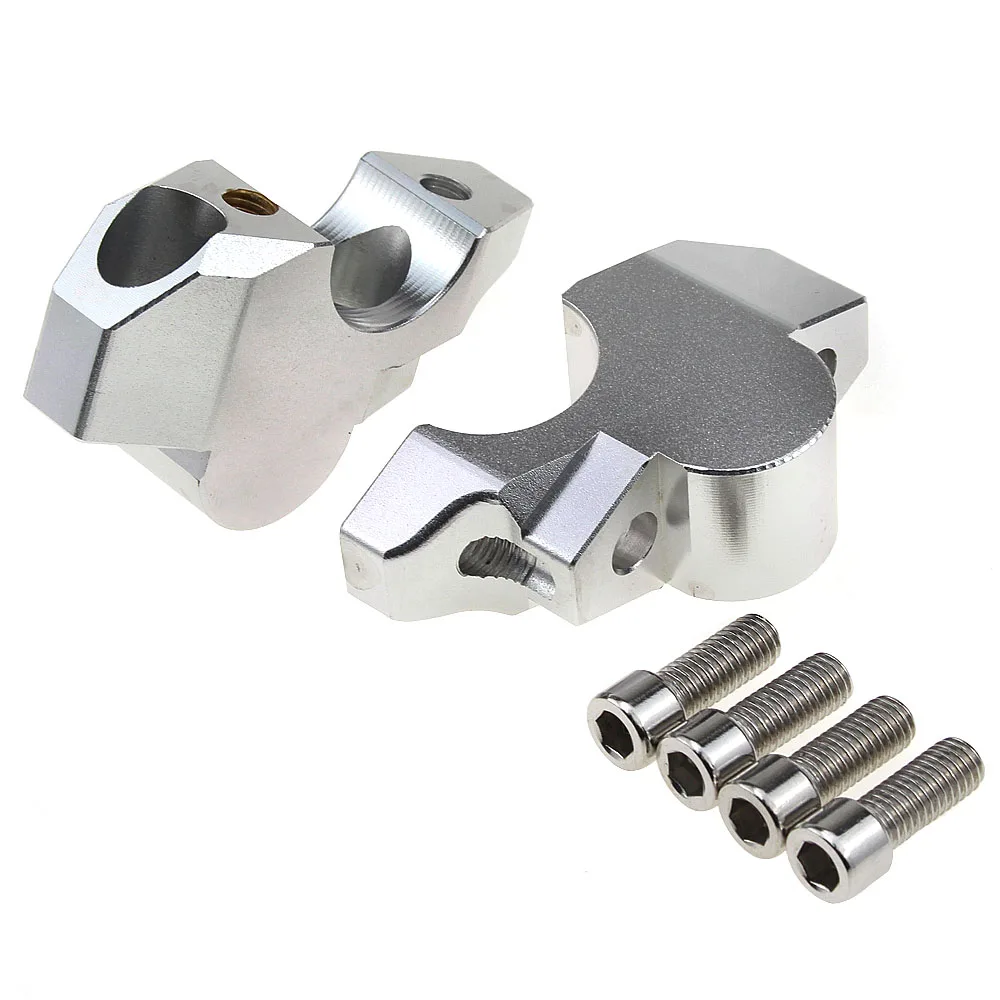 Руль мотоцикла Riser до спины движется кронштейн комплект рукоятка Riser Крепление зажим для Honda X-ADV XADV 750 - Цвет: Silver