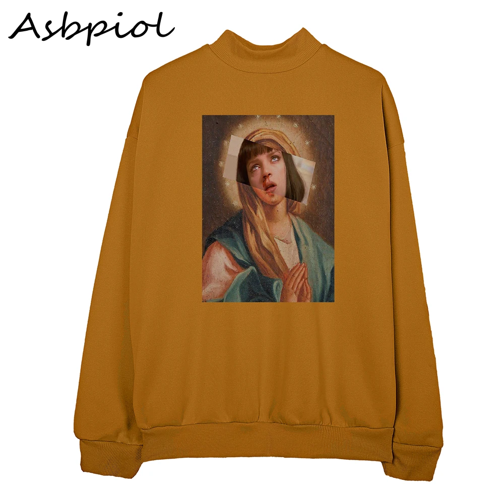  Autumn Sweatshirt Ladies Pullover Sweatshirt Funny Style Autumn Fall Winter Women Hoodies Plus Velv