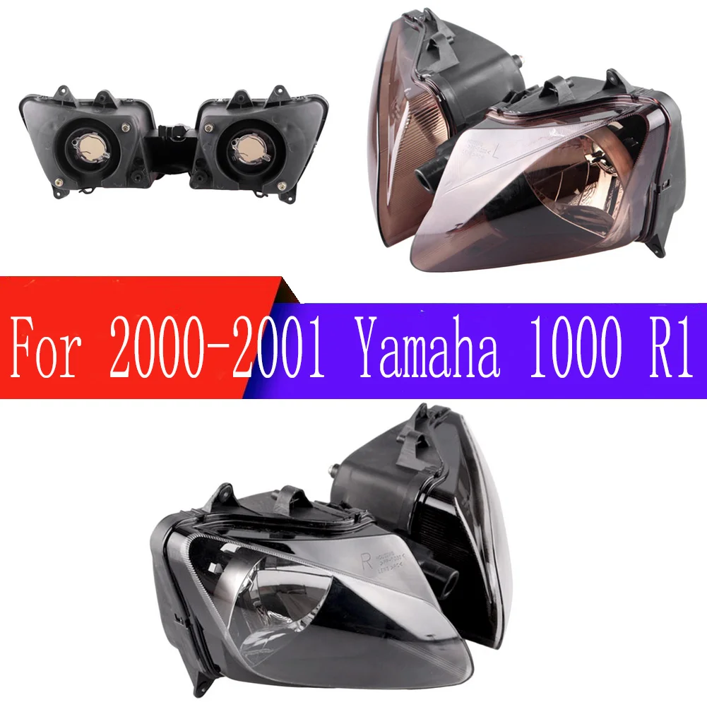 

For Yamaha YZFR1 YZF R1 2000 2001 Cafe Racer Motorcycle Accessories Front Headlight Headlamp Head Light Lighting Lamp YZF-R1