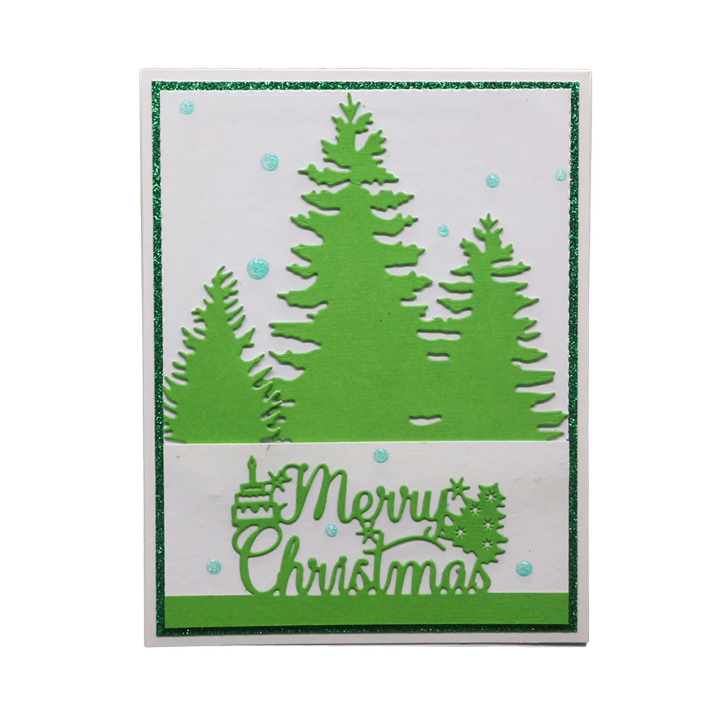 Forest Christmas Tree Deer Metal Cutting Dies DIY Scrapbook Embossing Card Craft