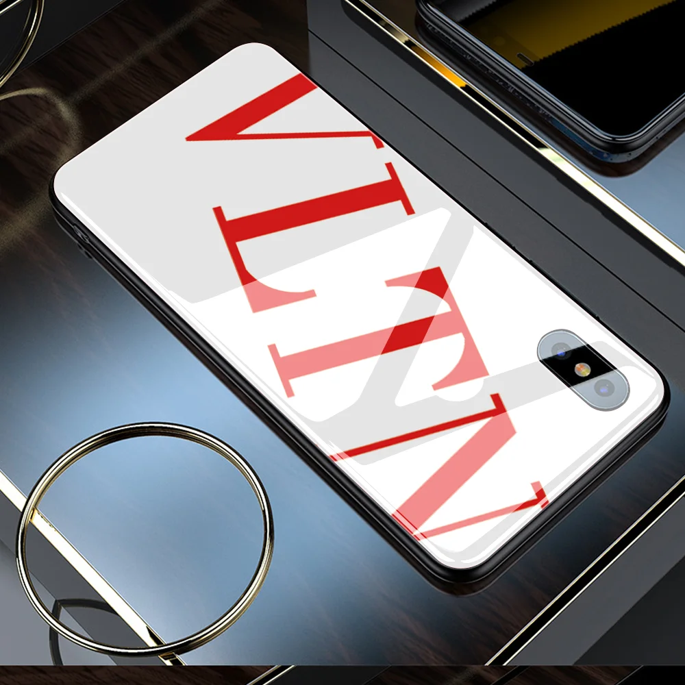 Стеклянный чехол для телефона iphone 11 Pro MAX XR X 7 Plus 6s 6 8 capa DIY ударопрочный стеклянный чехол для телефона iphone XS 5 5S SE на выбор - Цвет: 20607