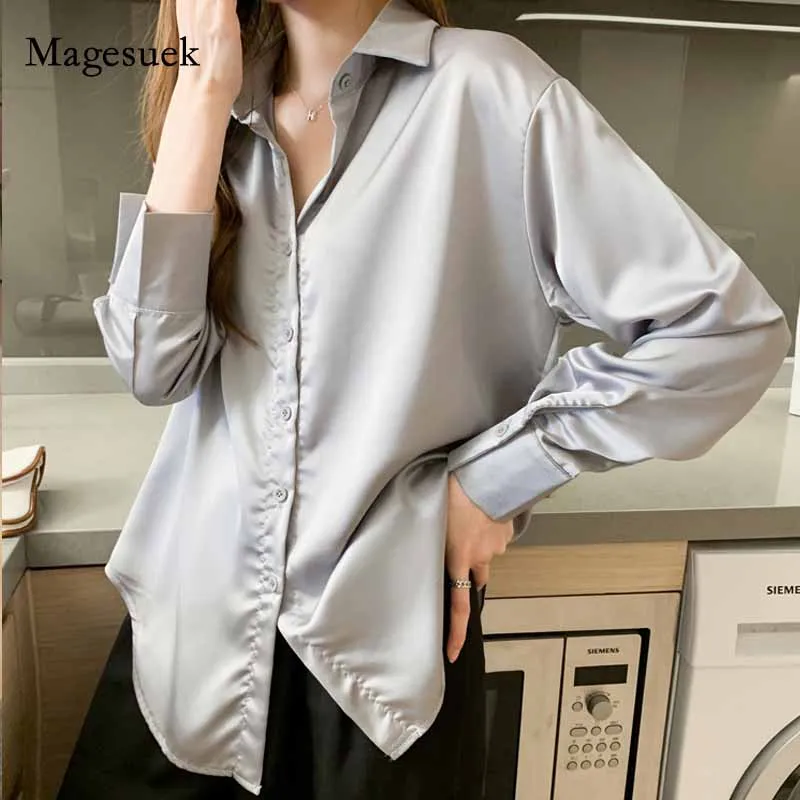 Офисная Женская Одежда Blusas шифоновые рубашки 2020 осенние свободные женские