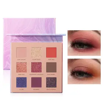 

FOCALLURE 9 Colors Matte Pearlescent Powder Glitter Eye Shadow Powder Pigment Eyeshadow Palette Cosmetic