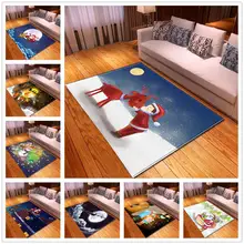 Детский мультяшный большой Рождественский коврик для гостиной, спальни, детский игровой коврик, фланелевый Детский 3D Рождественский подарок