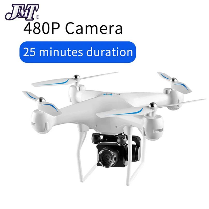 JMT S32T 4K Дрон вращающаяся электрическая камера HD анти-встряхивание Gimbal широкий угол Wi-Fi FPV высота удержания RC Квадрокоптер 25 минут полета - Цвет: 0.3MP Camera White