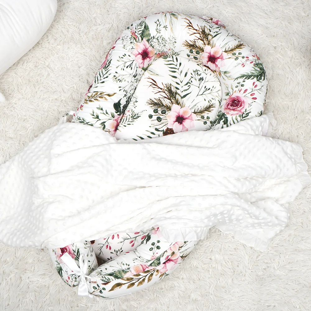 Cama de 90x50cm para bebé, nido de bebé, artículos esenciales, capazo portátil, cuna de bebé