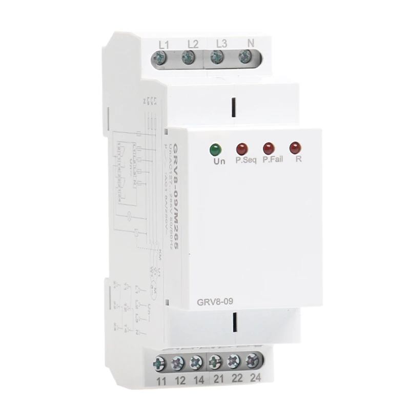 

FFYY-Phase Sequence Relay Phase Failure Relay 8A 2SPDT 36Mm Width Phase Monitoring Device