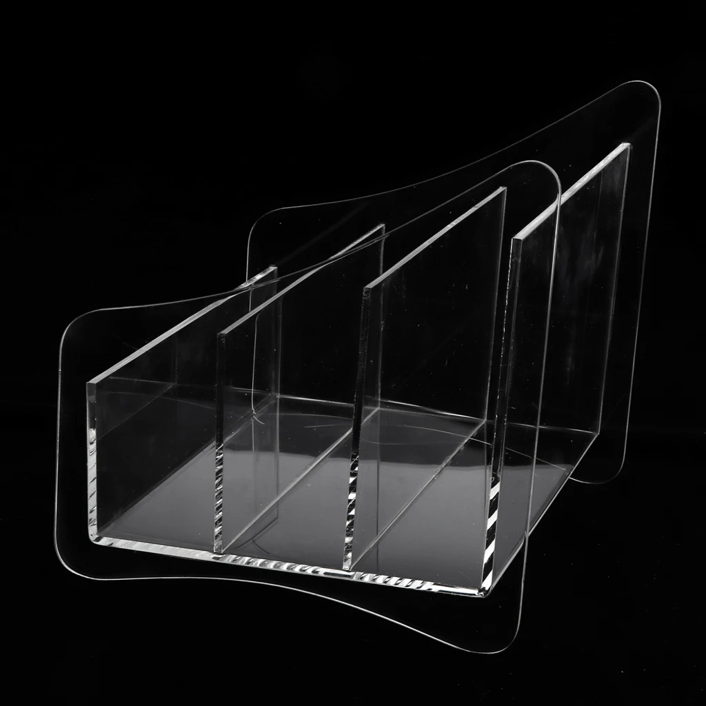 Clear Acrylic Cosmetic Storage Rack Makeup Jewelry Pallet Organizer Face Mask Holder for Bathroom Washroom Salon Beauty Studio