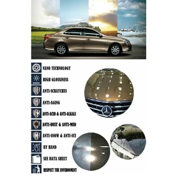 

10H Nano Ceramic Pro Car Glass Coating Liquid Hydrophobic Anti Scratch Care Wax Brighter than waxing