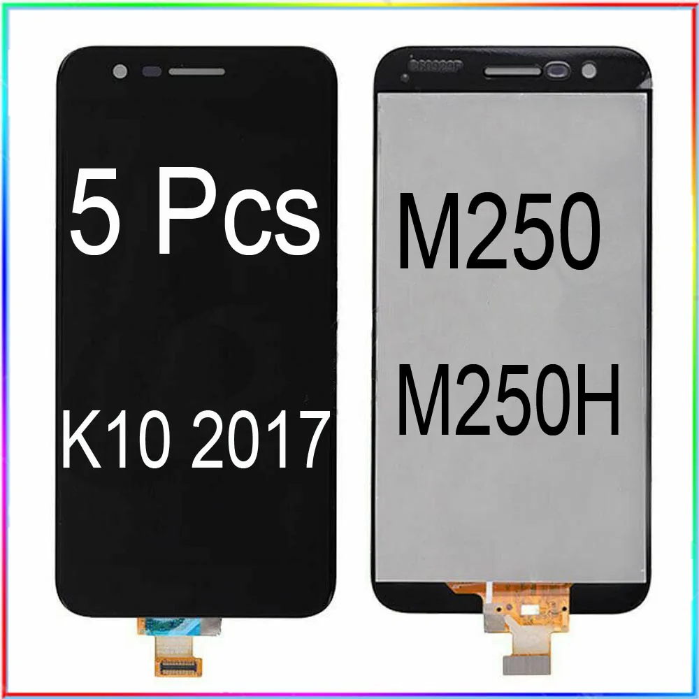 Оптовая продажа 5 шт./лот для LG K10 2017 M250 M250H ЖК-дисплей с сенсорным дигитайзером в