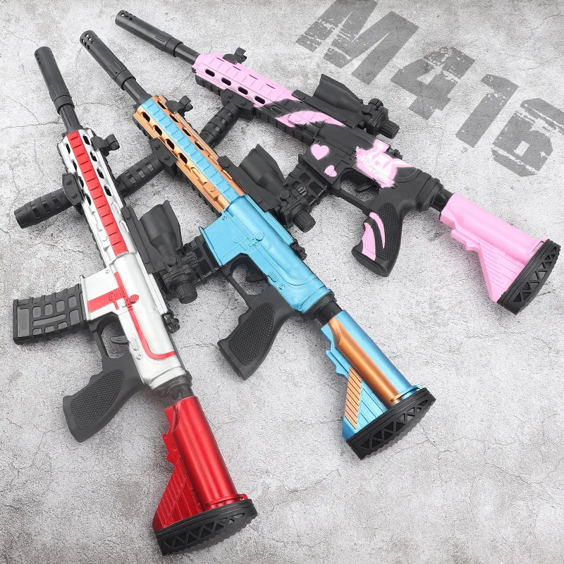 Small Size AWM 98K M416 Sniper Assault Rifle Pink Toy Gun Weapon Military Model Shooting For Kids Boys Birthday Gifts | Игрушки и хобби