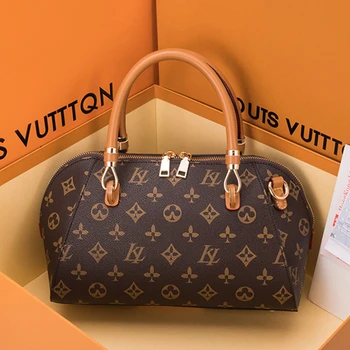 

Genuine Leather Top-handle Shell Bag for Women 2020 Luxury Handbag Women Bag Designer Ladies Shoulder Crossbody Bags Louis Brand