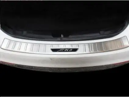 Подходит для- для kia K3 задняя защитная накладка Специальная нержавеющая сталь багажник пластины декоративные аксессуары - Цвет: outside