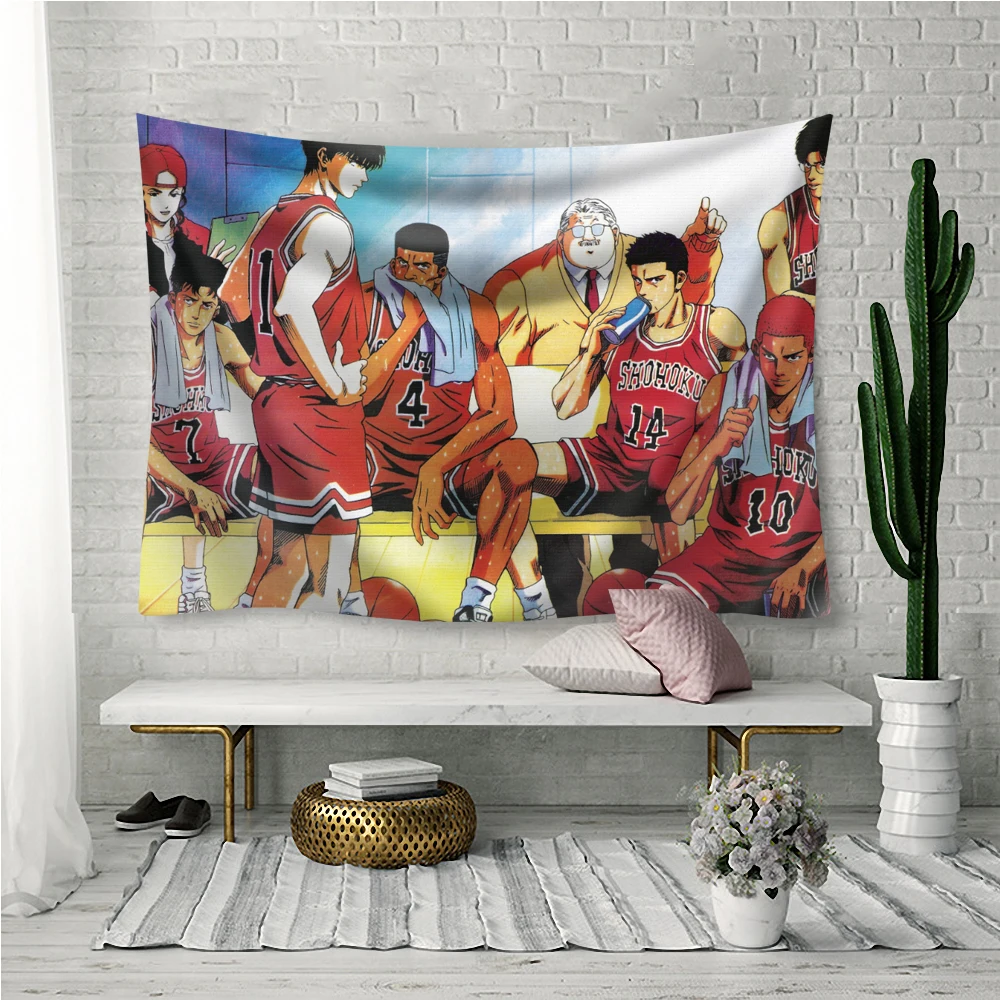 200*150 см японское аниме Slamdunk печать настенные гобелены, йога бросок полотенце пляжное Пикник коврик искусство мультфильма гобелен