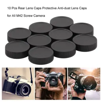 

10 Pcs Rear Lens Caps Protective Anti-dust Lens Caps for All M42 Screw Camera Portable Plastic Lens Dust Cover 1