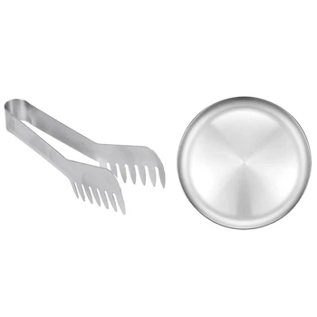 

A Set of 2 Stainless Steel Bread Clips / Pasta Clips & 3x Stainless Steel Pizza Pan 13.39 Inch - Round