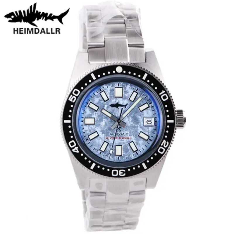 

Heimdallr 62MAS Diver Watch Men Mechanical Self Winding Luminous snowflake Dial NH35A Automatic Movement Sapphire Wristwatch
