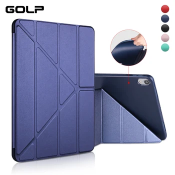 

Smart Magnetic Case For iPad Pro 11 2018, GOLP PU Leather+Shockproof Soft Silicone TPU Back cover for iPad Pro 11 case