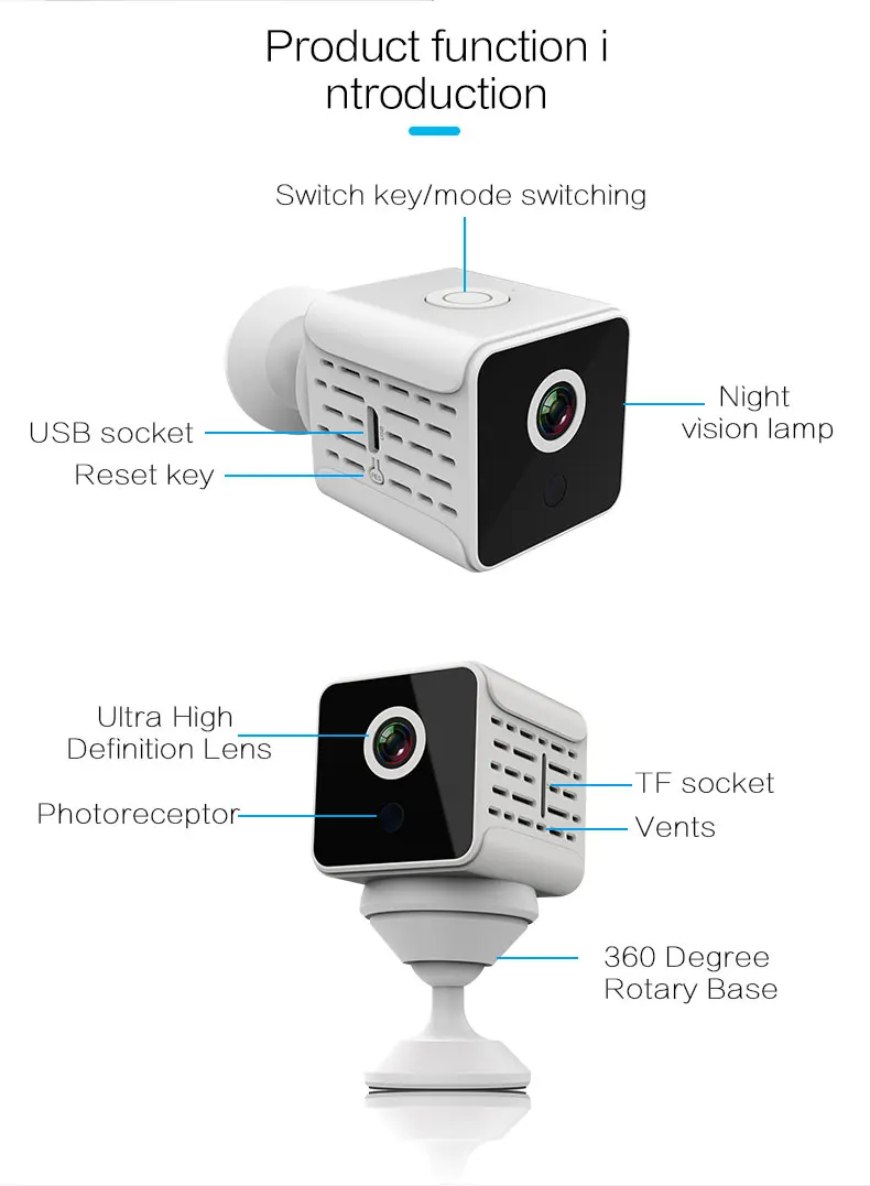 Мини видеoкамера WiFi 1080P Сенсор Nachtsicht микро безопасности дома видеокамера HD движения с помощью приложения на телефоне, DVR Dv(устройство цифровой записи видео Kleine камера, камера