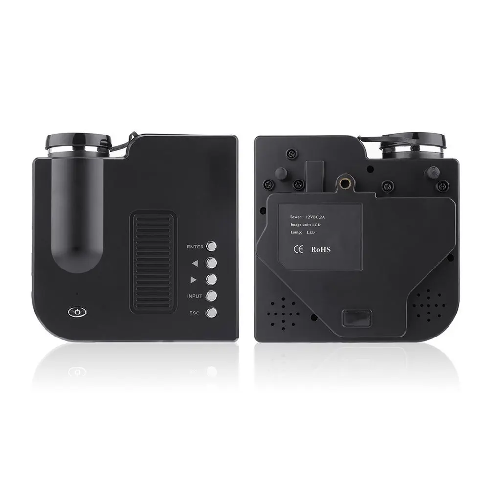 Низкая мощность мини VGA/USB/SD/AV/HDMI портативный мини цифровой светодиодный ЖК-проектор для домашнего кинотеатра Прямая поставка