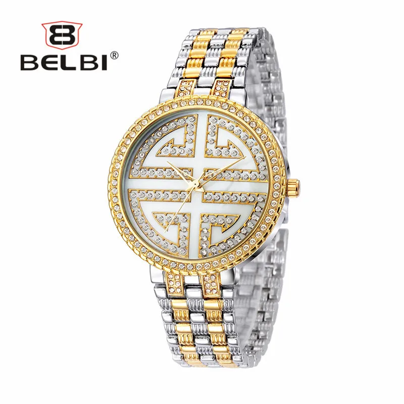 Брендовые часы с бриллиантами, модные дизайнерские золотые кварцевые женские наручные часы, женские водонепроницаемые Роскошные часы унисекс - Цвет: Gold sliver