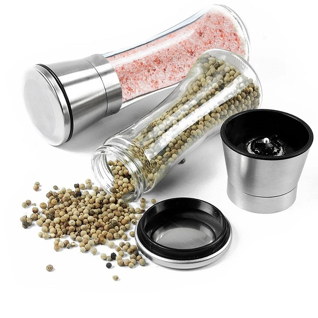 Electric Grinder For Home Use, Stainless Steel Black Pepper And Sea Salt  Grinder, Grinding Bottle For Seasoning