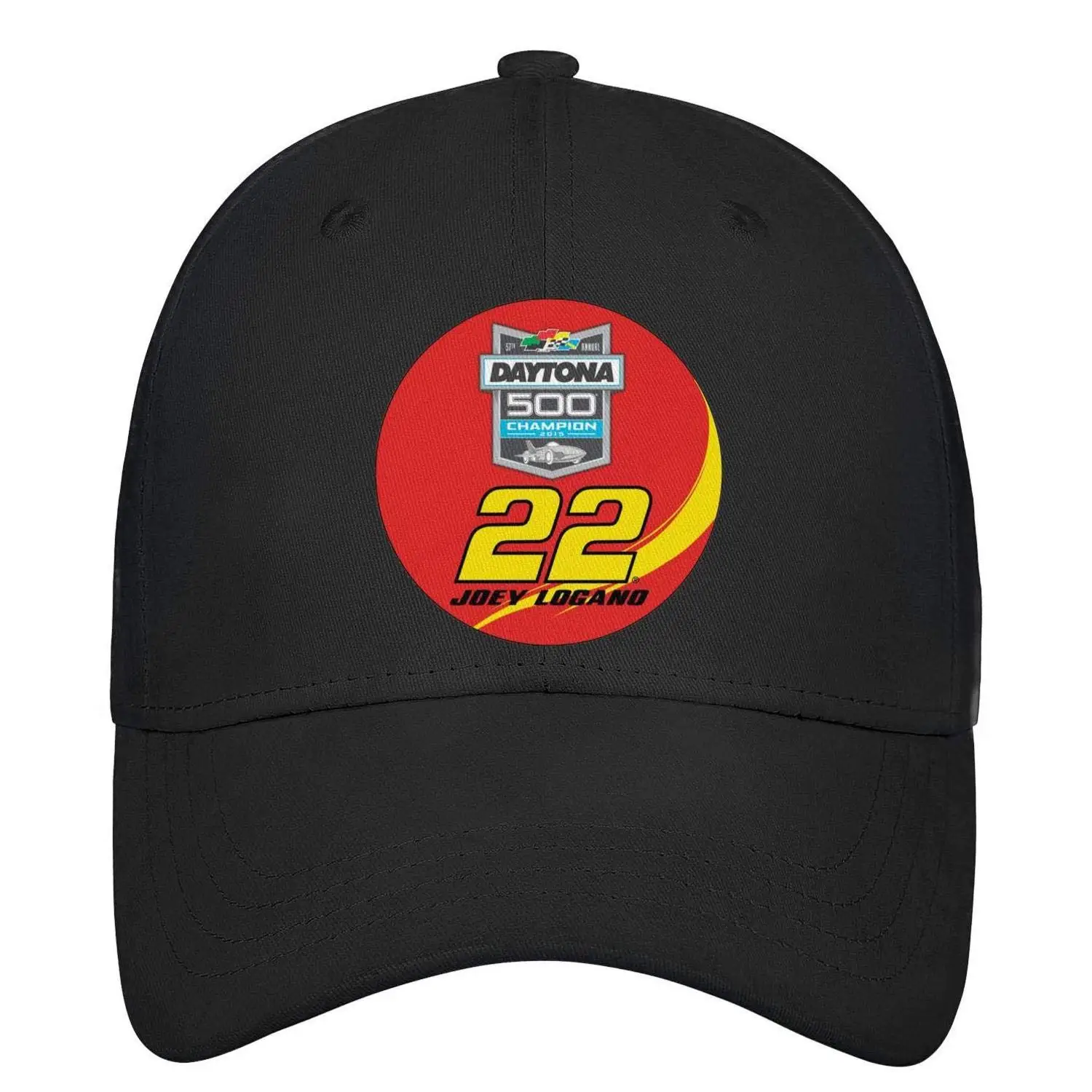 Унисекс Женская изогнутая бейсболка Joey-Logano-Champ-4 ''-круглый-МАГНИТ-профиль подходит для всех хлопковых кепок водителя грузовика