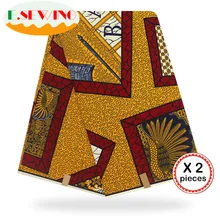 Африканская восковая ткань с принтом Анкара для шитья Анкара африканская ткань 12 ярдов нигерийская хлопковая ткань Гана для платья 81001